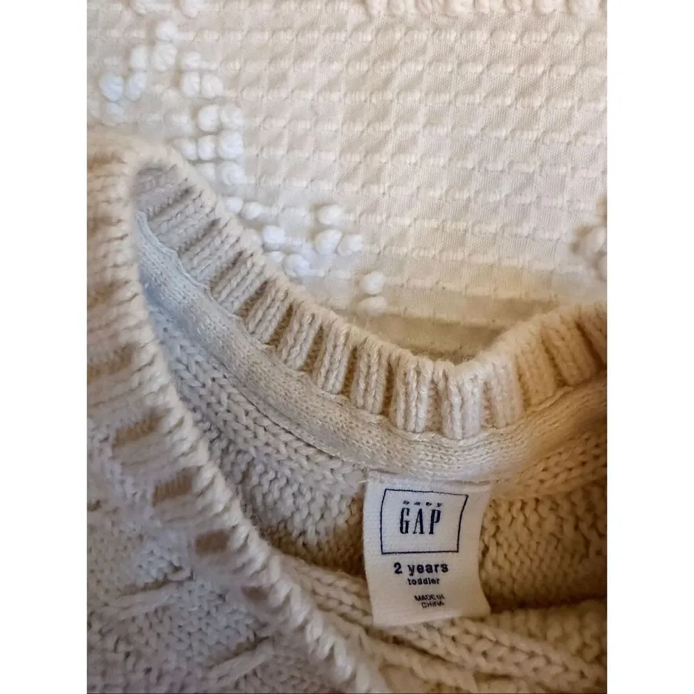 Gap Girls‎ Cable Knit Sweater Dress Size 2T